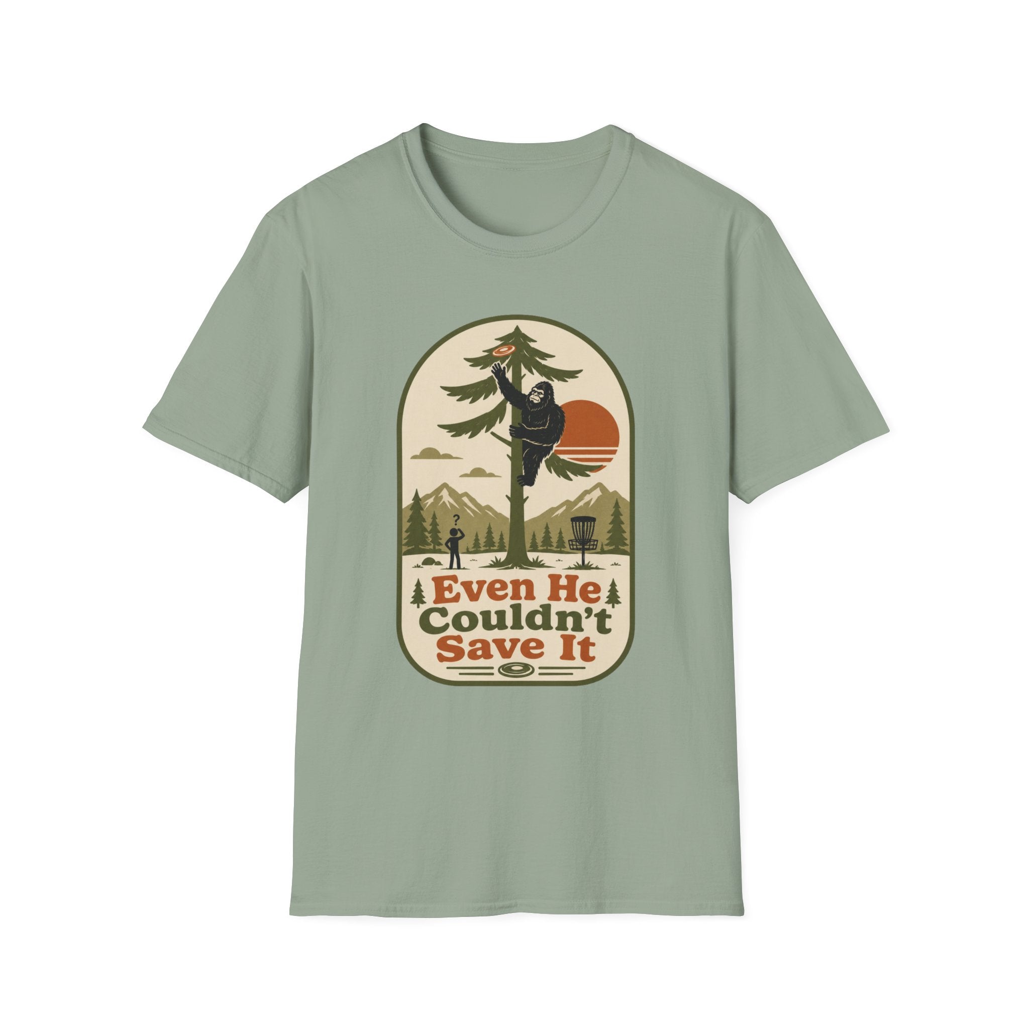Even He Couldn't Save It Vintage Disc Golf T-Shirt