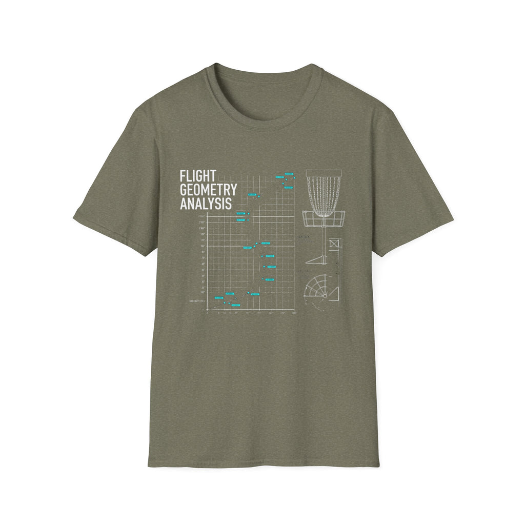 Flight Geometry Analysis Vintage Disc Golf T-Shirt