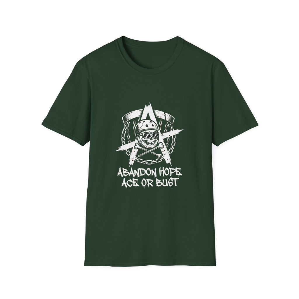 Abandon Hope - Ace or Bust Vintage Disc Golf T-Shirt
