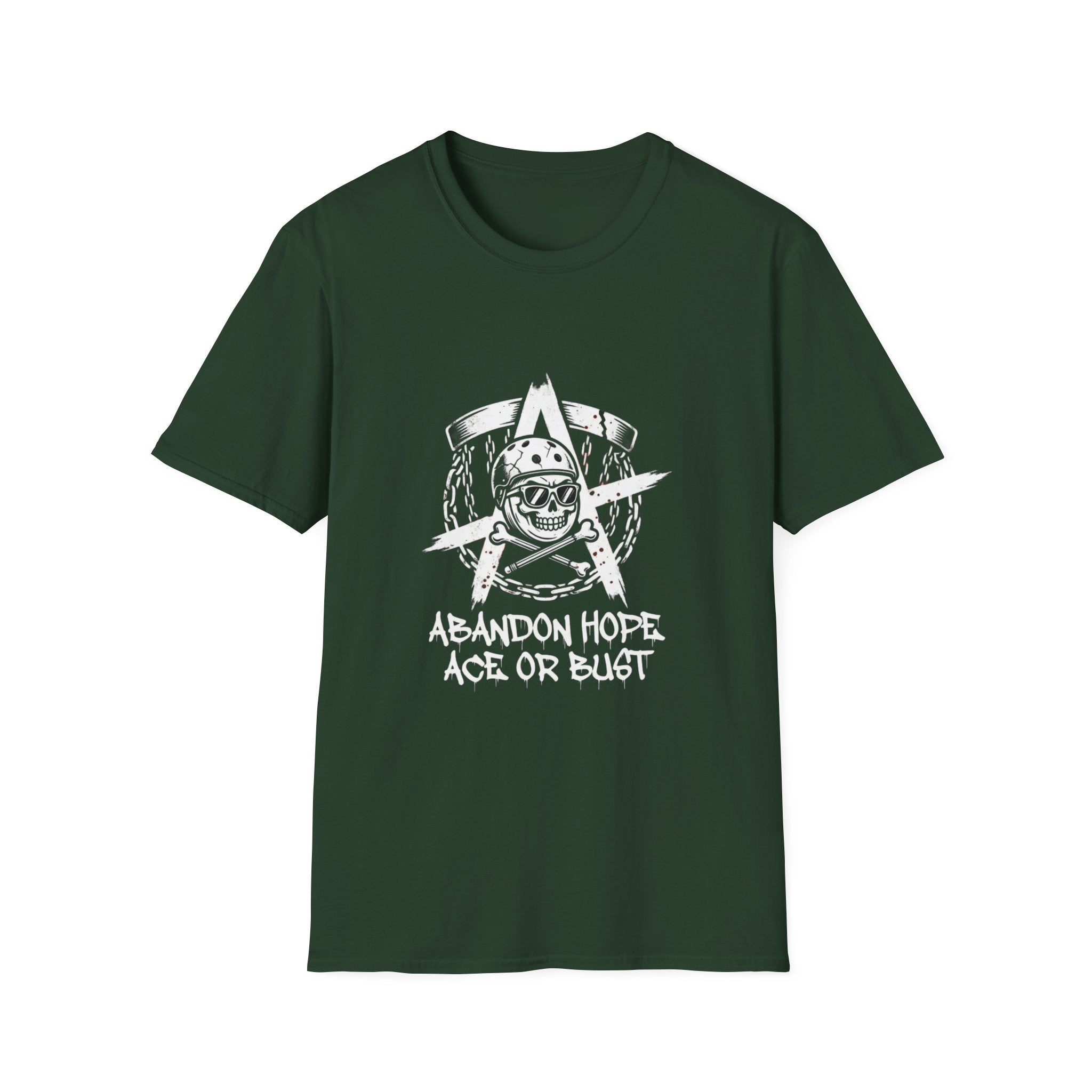 Abandon Hope - Ace or Bust Vintage Disc Golf T-Shirt