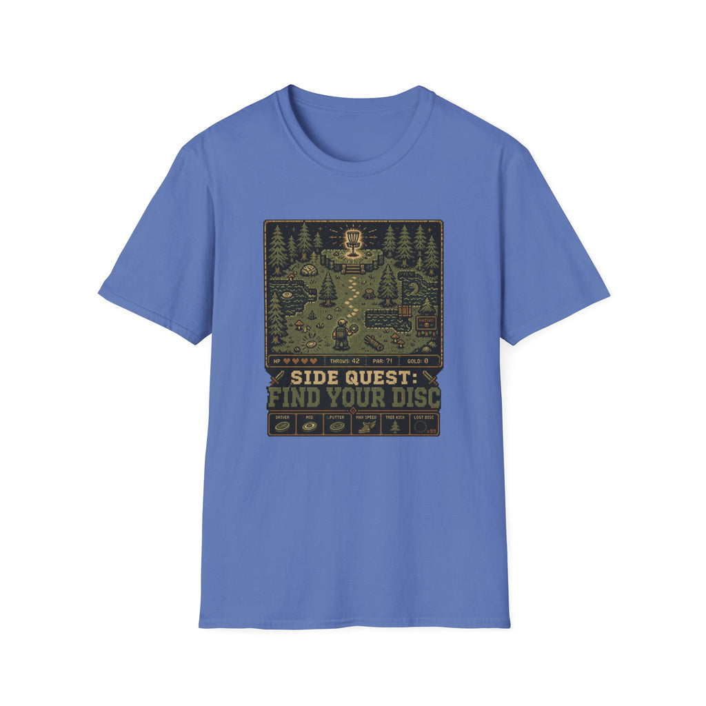 Side Quest Find Your Disc Vintage Disc Golf T-Shirt