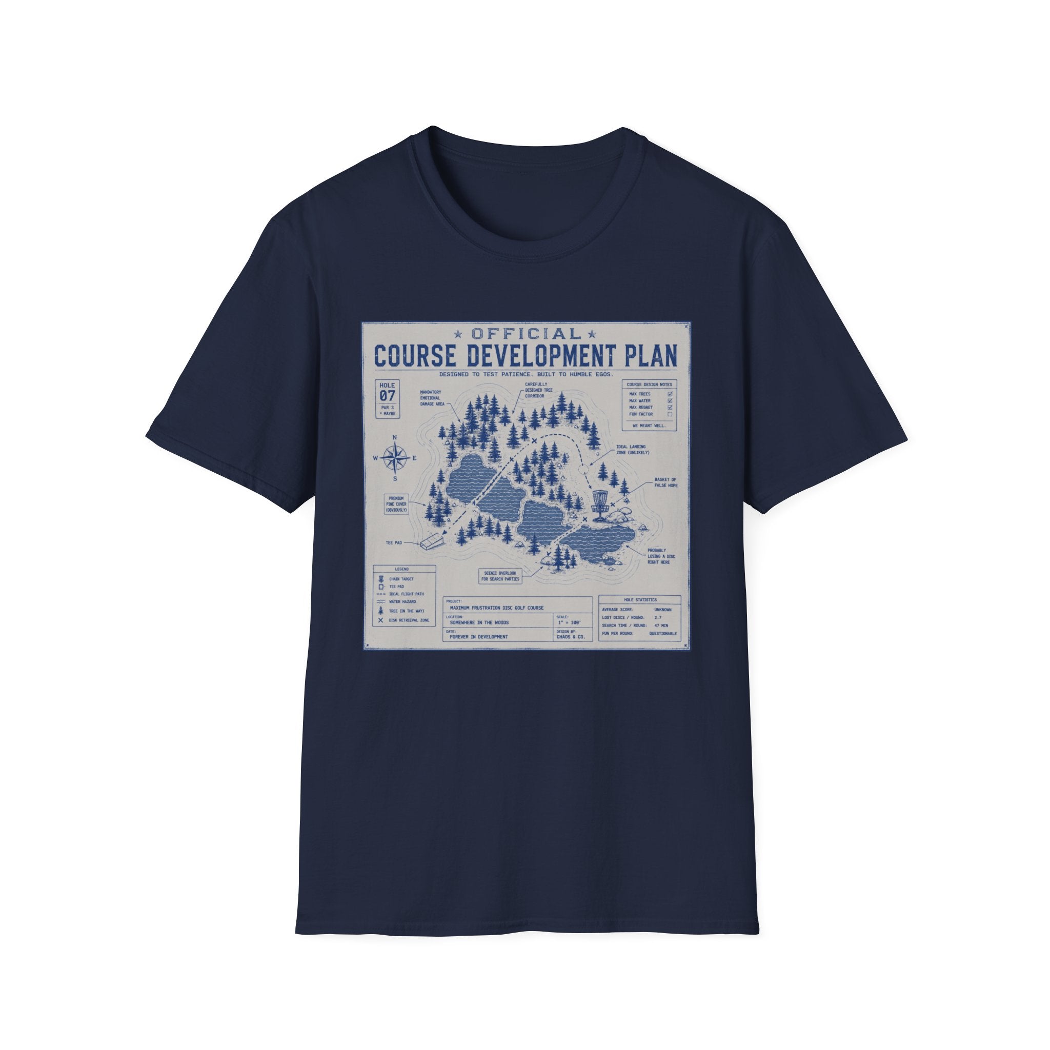 Course Development Plan Vintage Disc Golf T-Shirt