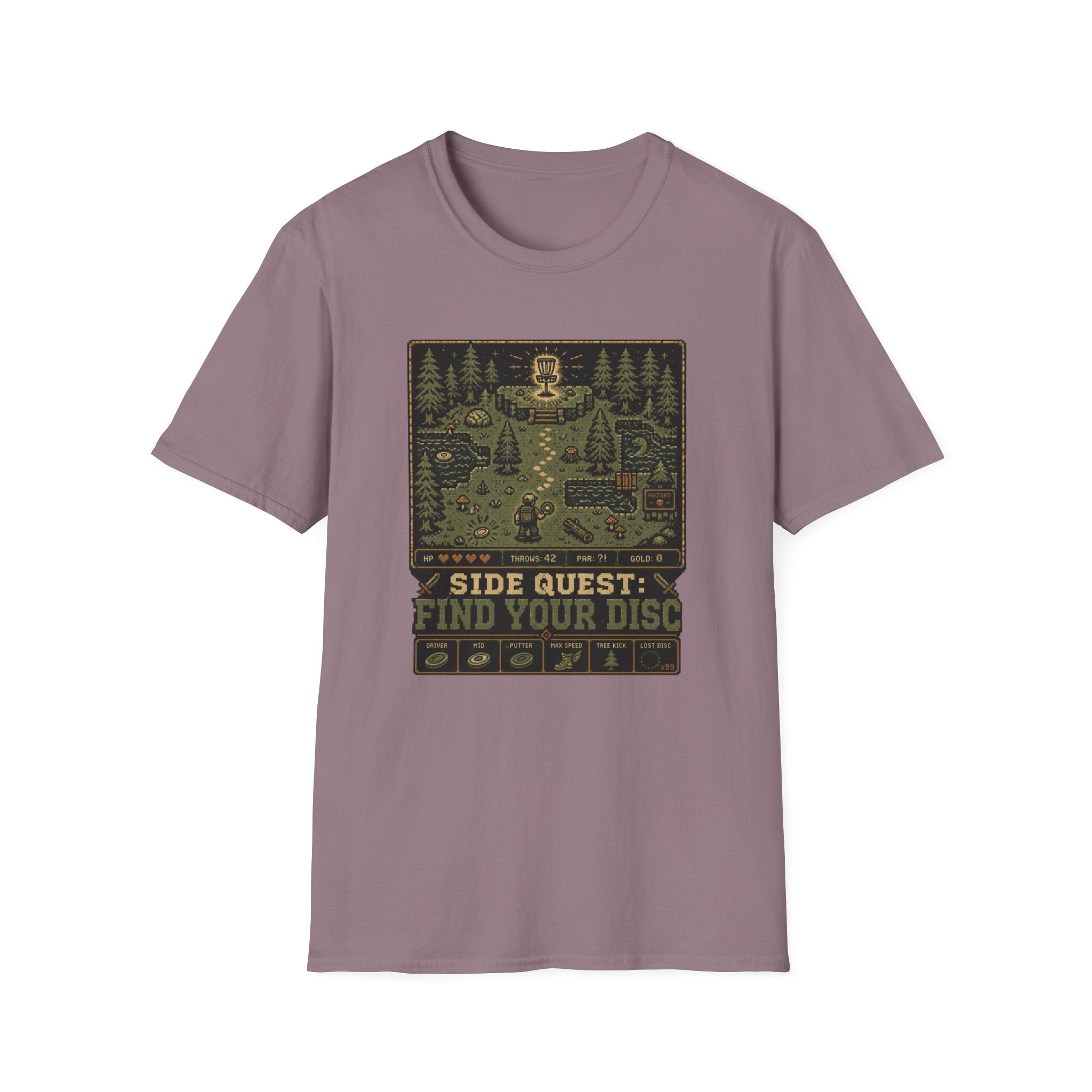 Side Quest Find Your Disc Vintage Disc Golf T-Shirt
