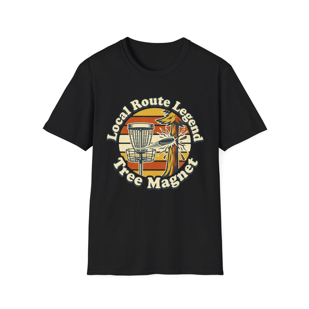 Local Route Tree Magnet Vintage Disc Golf T-Shirt