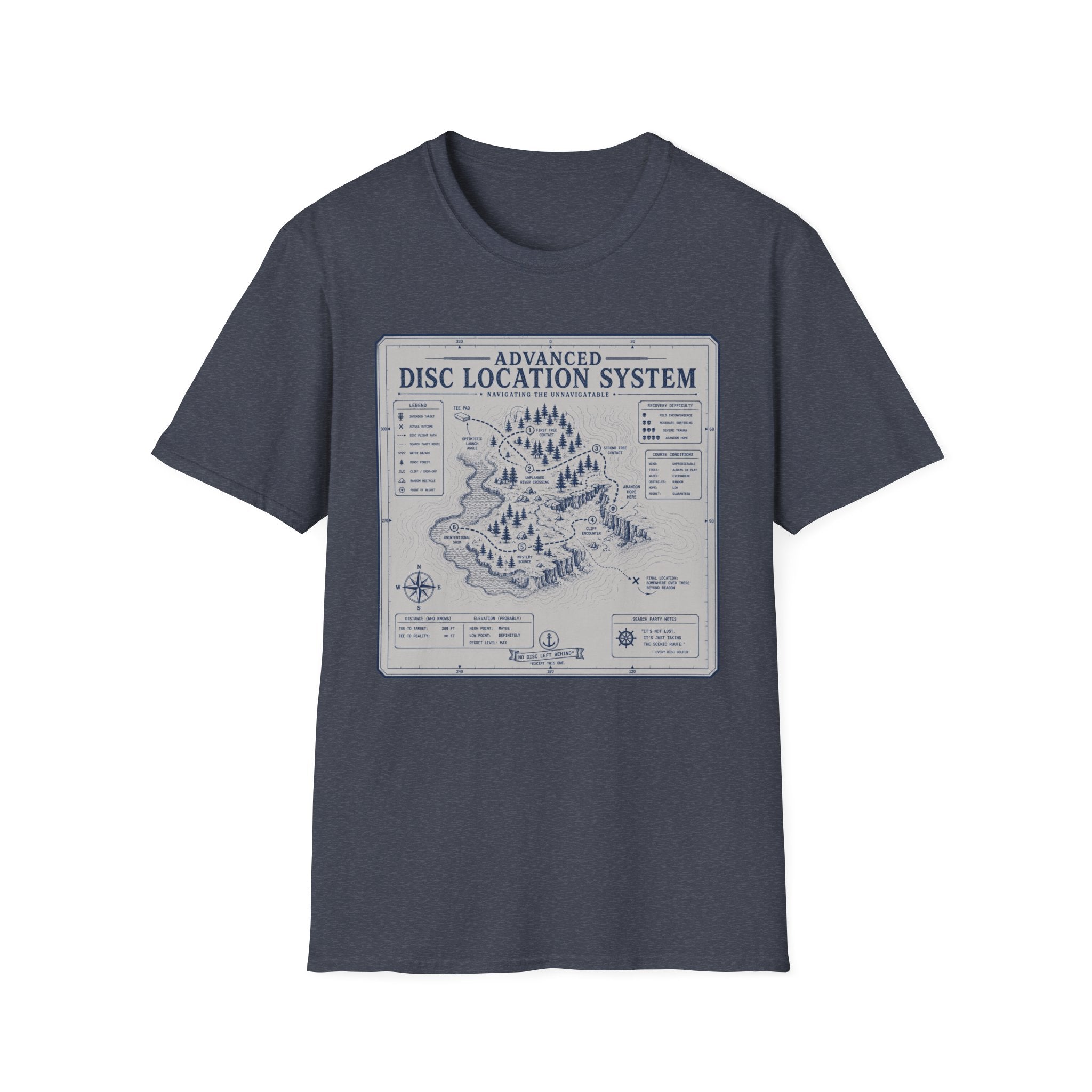 Disc Location System Vintage Disc Golf T-Shirt