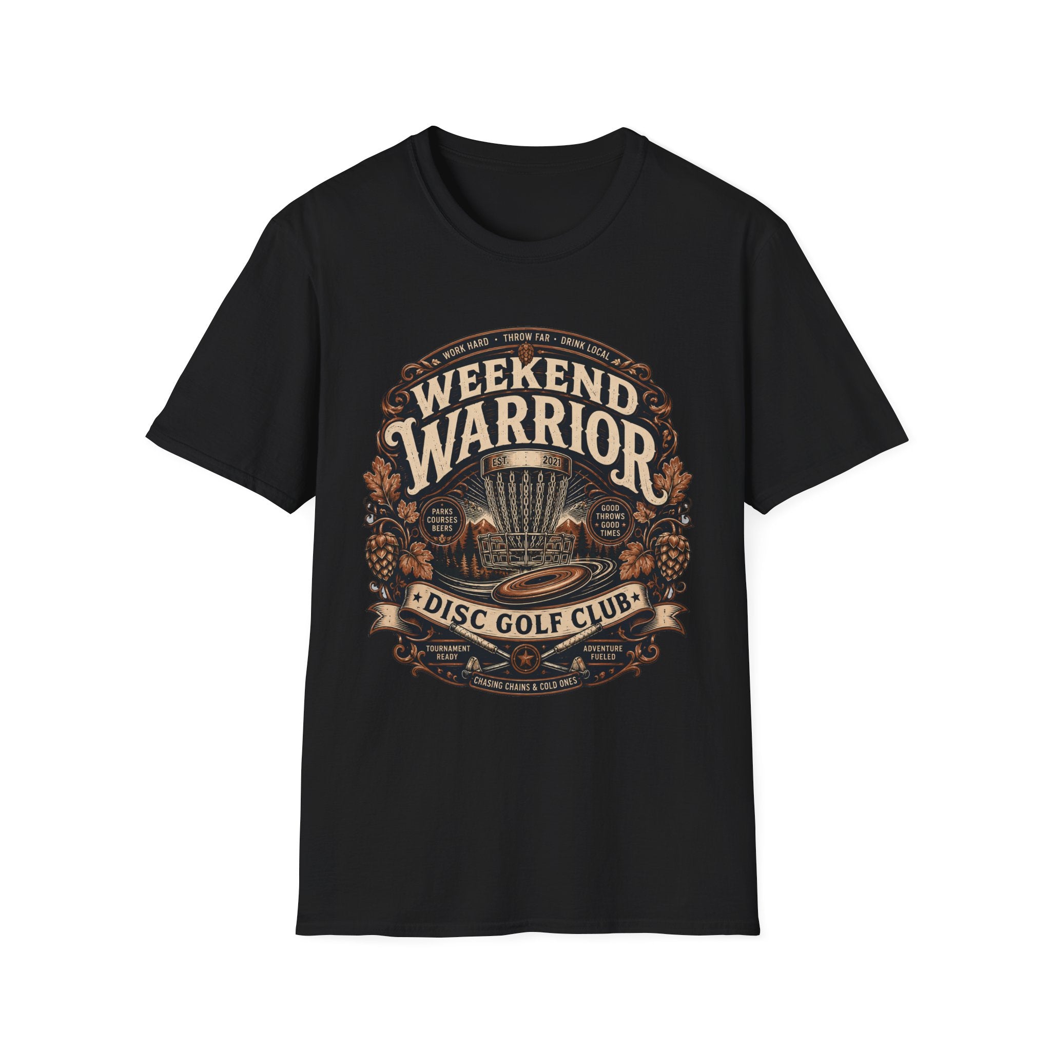 Weekend Warrior Vintage Disc Golf T-Shirt