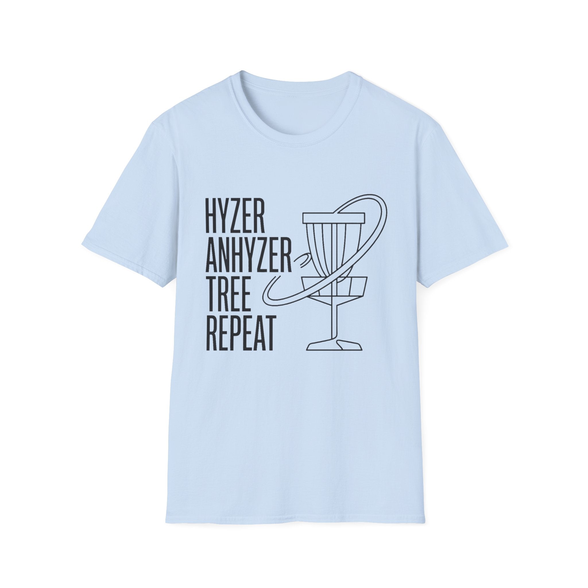 Hyzer Tree Repeat Vintage Disc Golf T-Shirt
