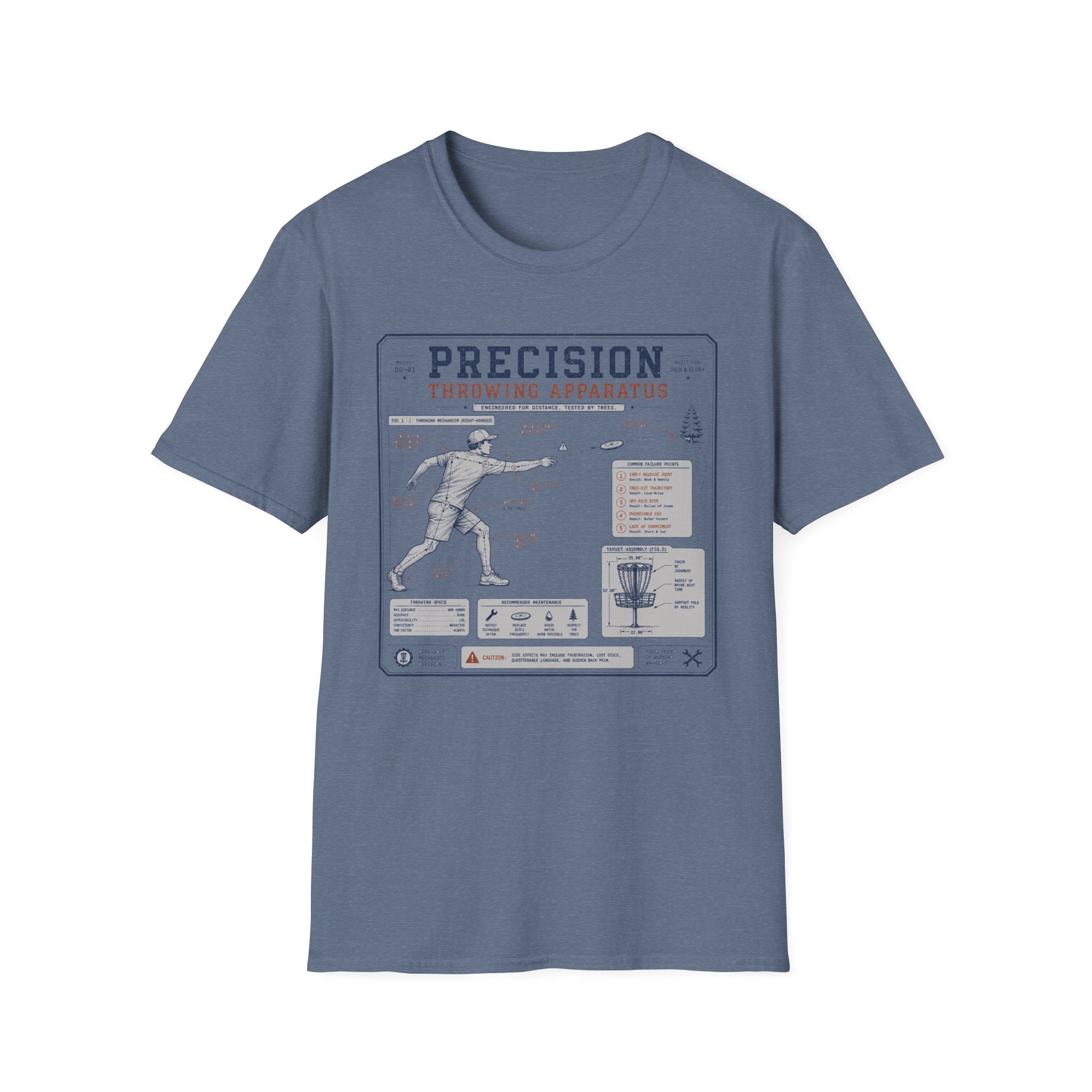 Precision Throwing Apparatus Vintage Disc Golf T-Shirt