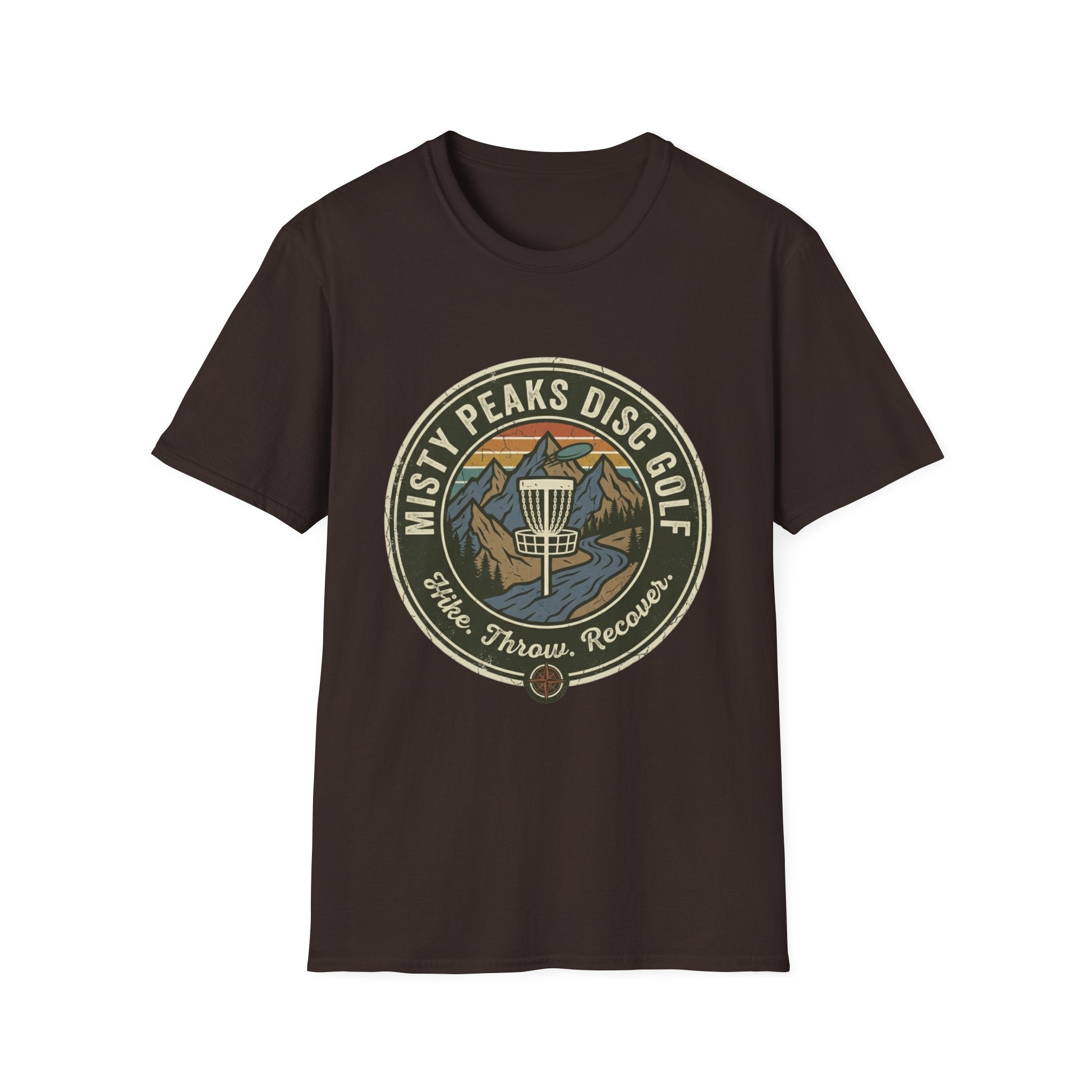 Misty Peaks Disc Golf Vintage Disc Golf T-Shirt