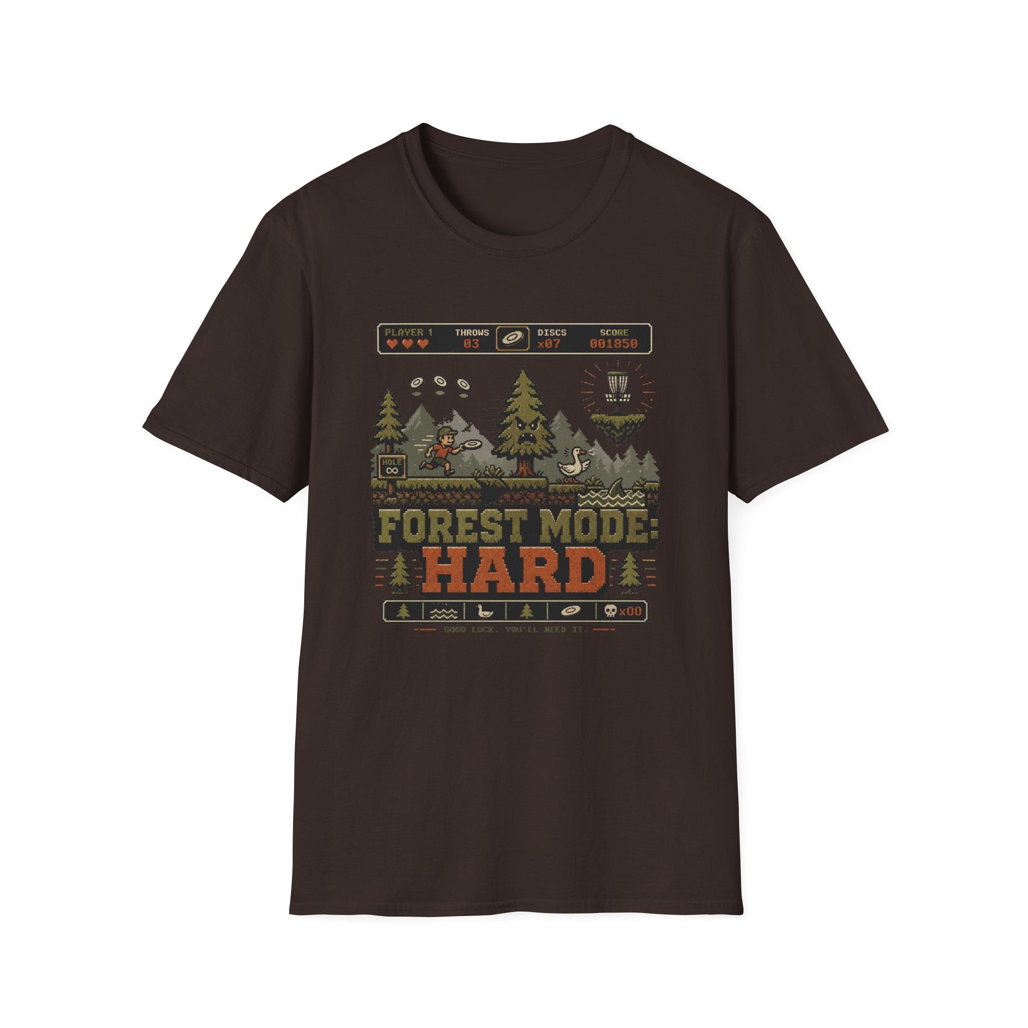 Forest Mode Hard Vintage Disc Golf T-Shirt