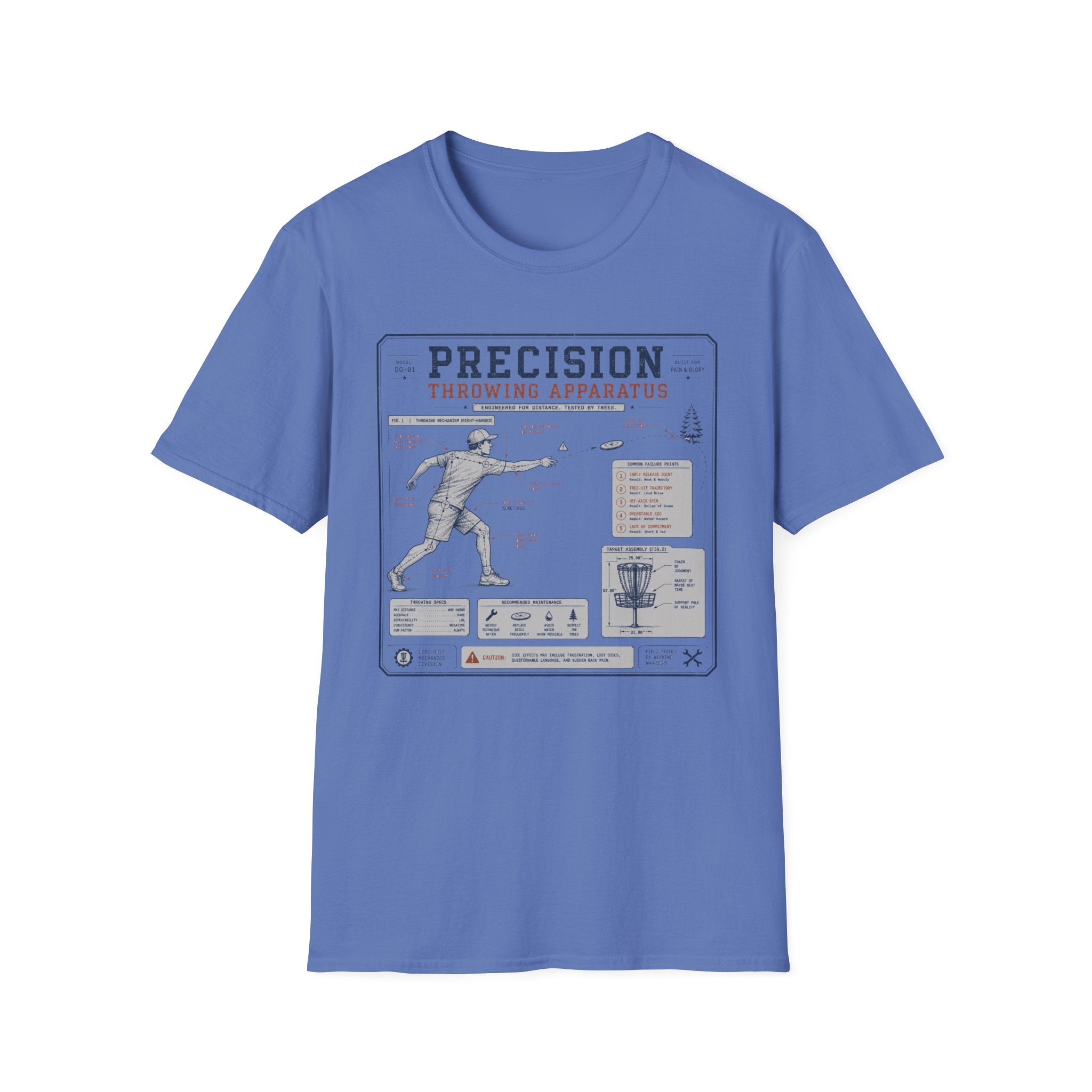 Precision Throwing Apparatus Vintage Disc Golf T-Shirt