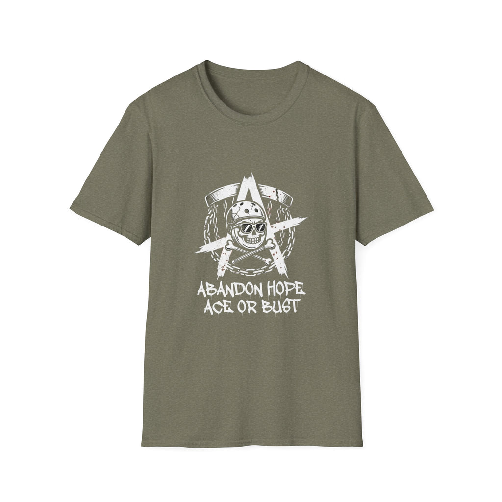 Abandon Hope - Ace or Bust Vintage Disc Golf T-Shirt