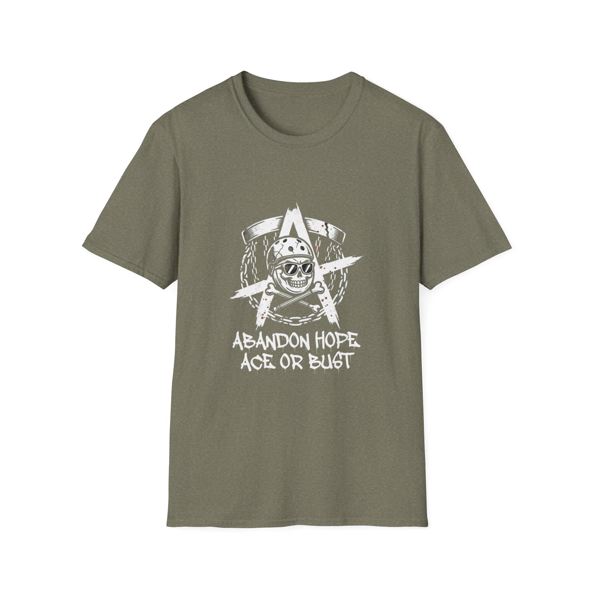 Abandon Hope - Ace or Bust Vintage Disc Golf T-Shirt