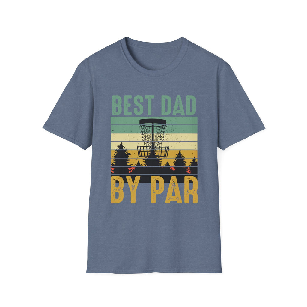Best Dad By Par Vintage Disc Golf T-Shirt