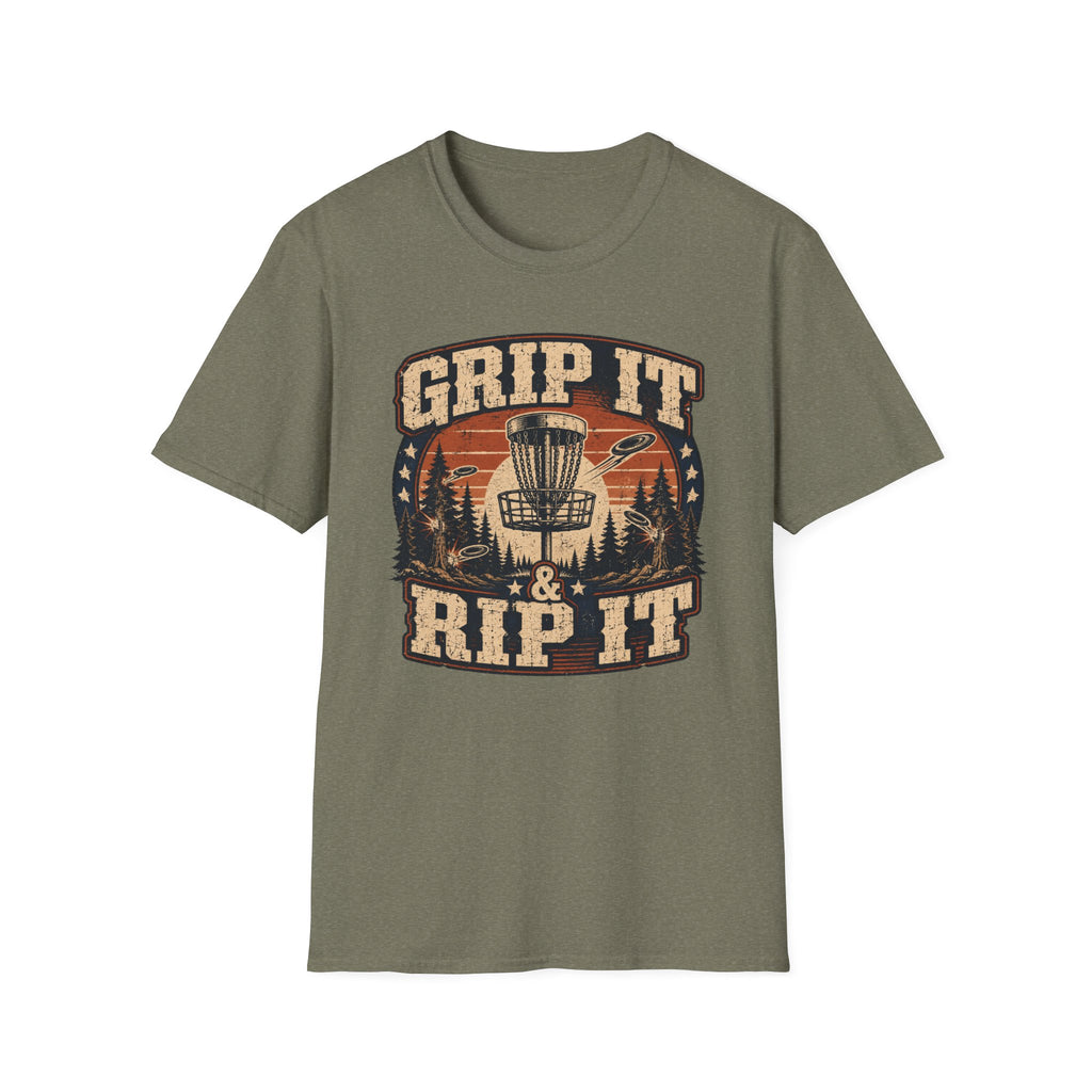 Grip It and Rip It Vintage Disc Golf T-Shirt