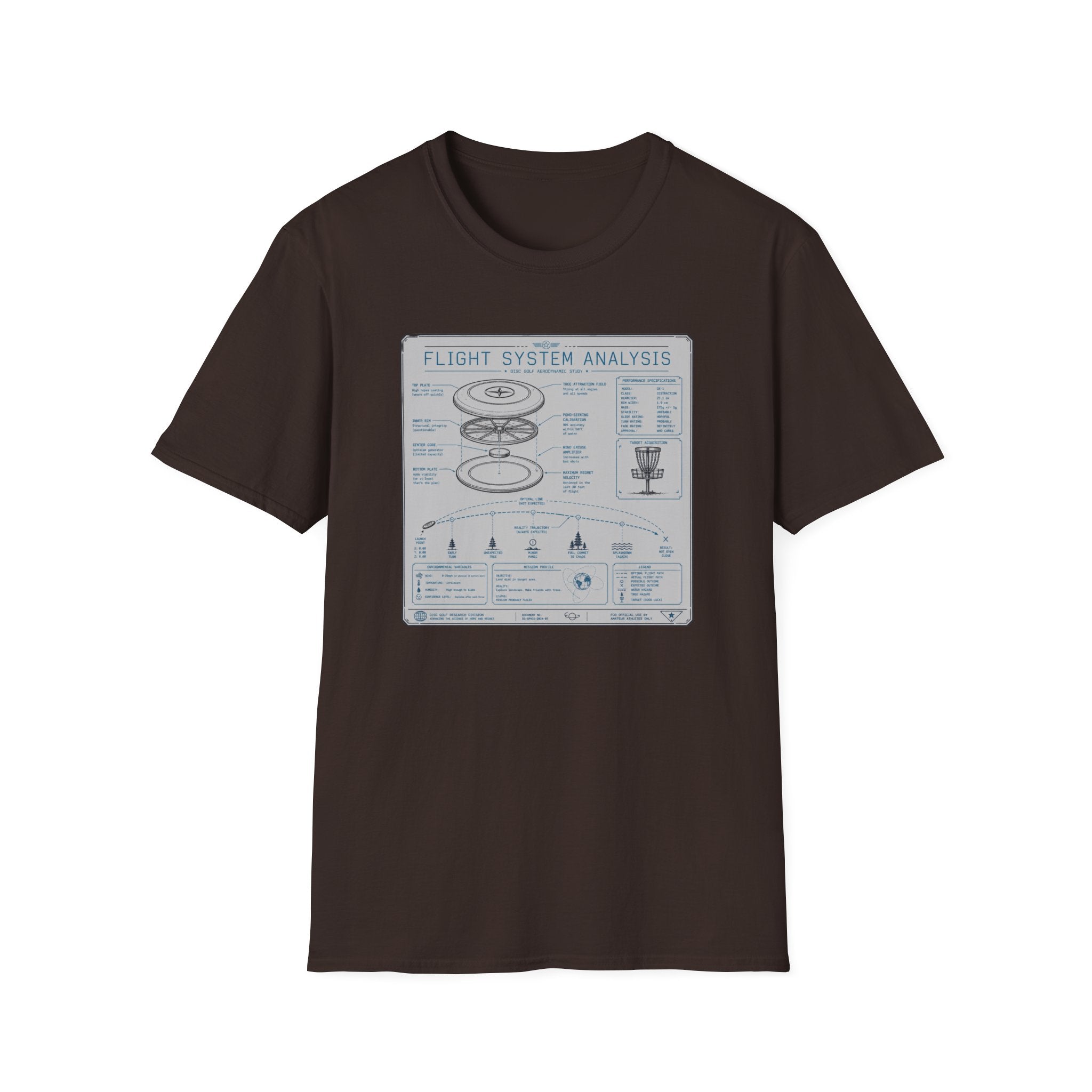 Flight System Analysis Vintage Disc Golf T-Shirt