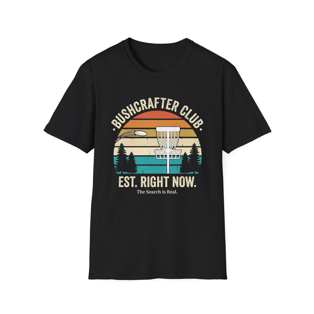 Bushcrafter Club Vintage Disc Golf T-Shirt