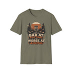Bad at Putting - Worse at Aiming Vintage Disc Golf T-Shirt
