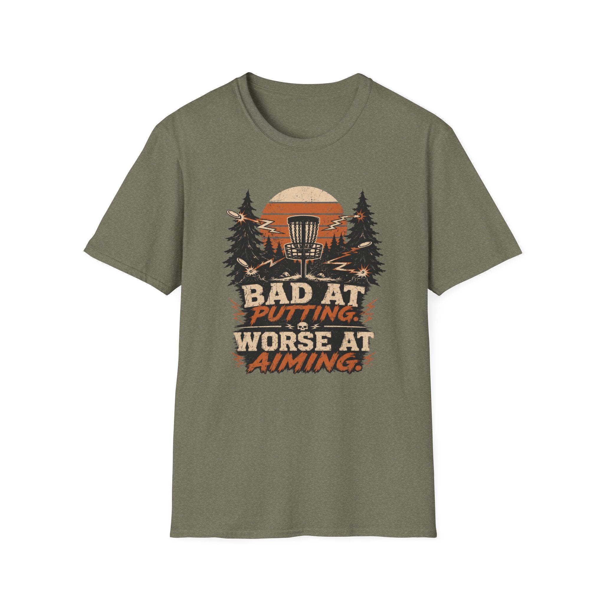 Bad at Putting - Worse at Aiming Vintage Disc Golf T-Shirt