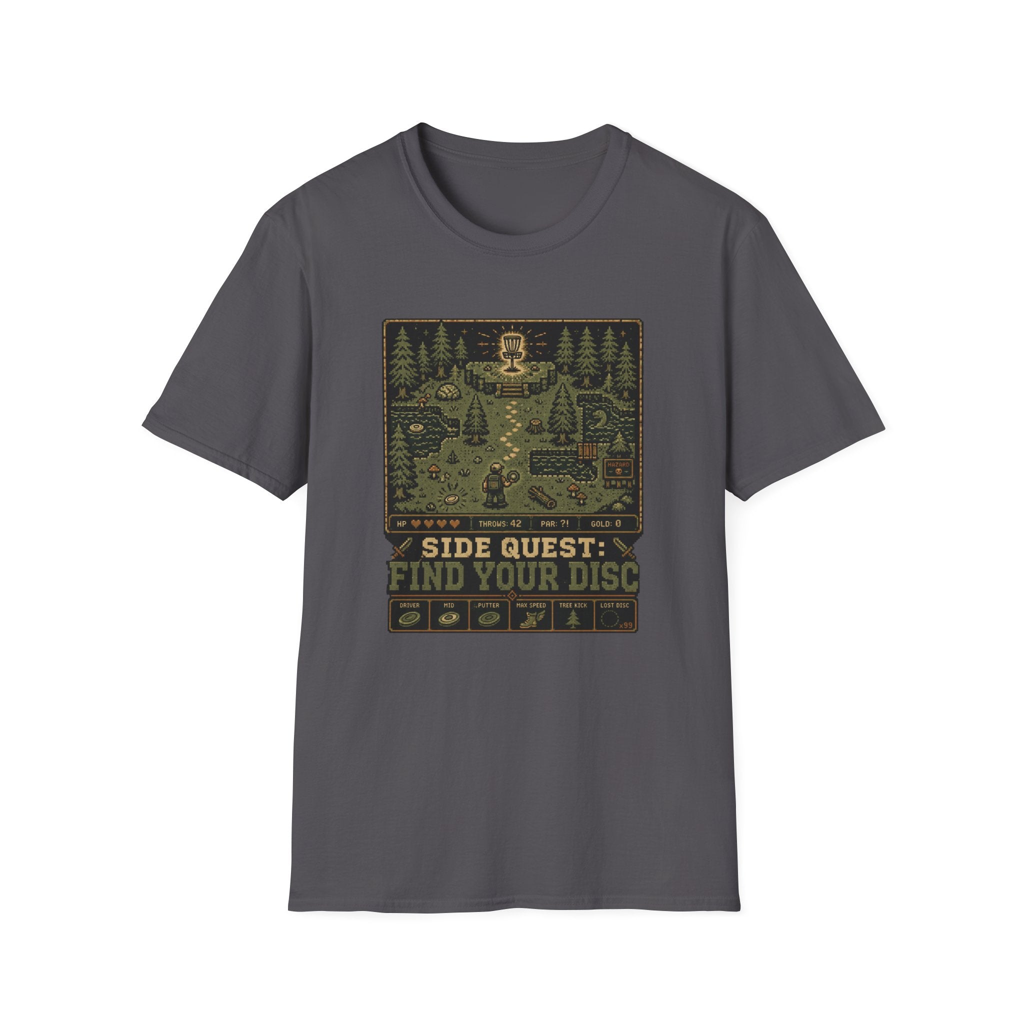 Side Quest Find Your Disc Vintage Disc Golf T-Shirt