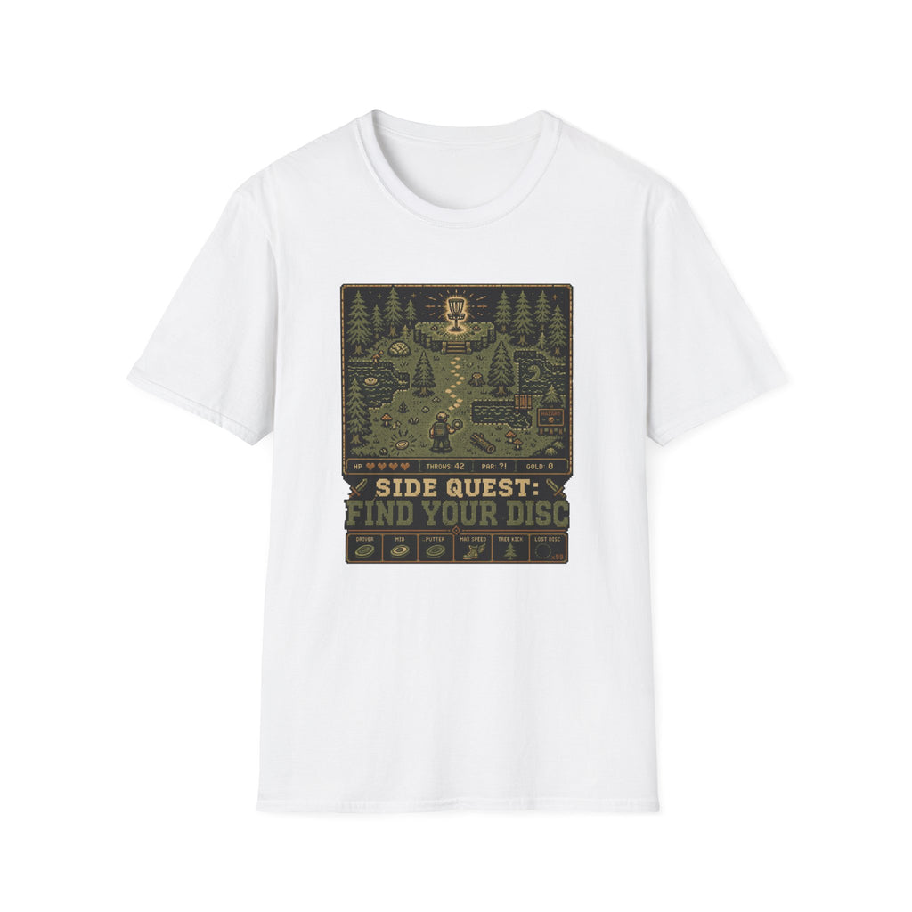Side Quest Find Your Disc Vintage Disc Golf T-Shirt