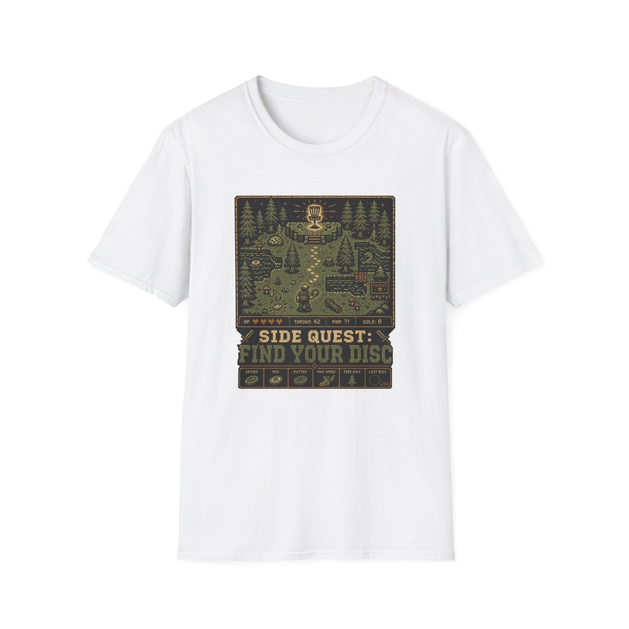 Side Quest Find Your Disc Vintage Disc Golf T-Shirt