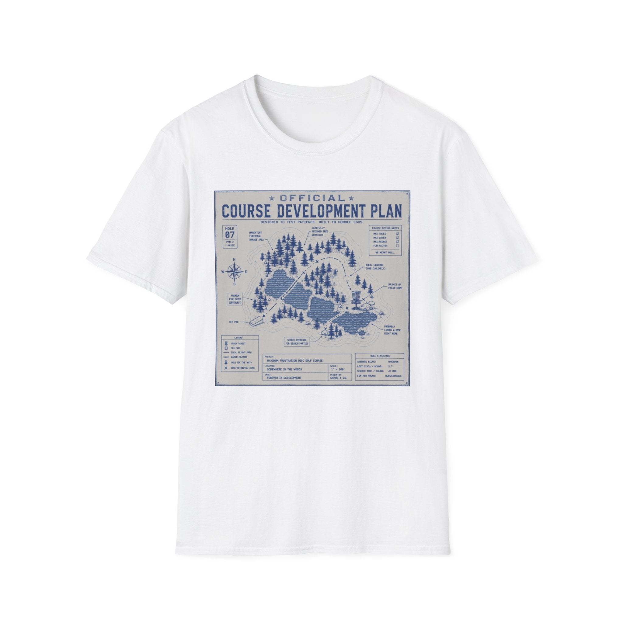 Course Development Plan Vintage Disc Golf T-Shirt