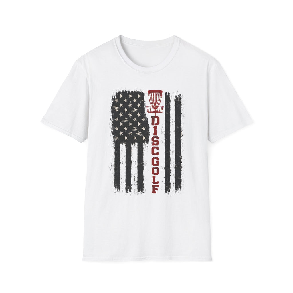 DG Distressed Flag Vintage Disc Golf T-Shirt