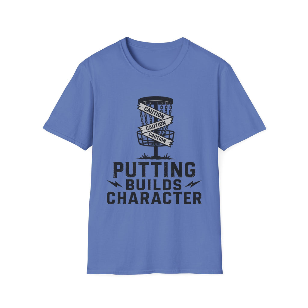 Putting Builds Character Vintage Disc Golf T-Shirt