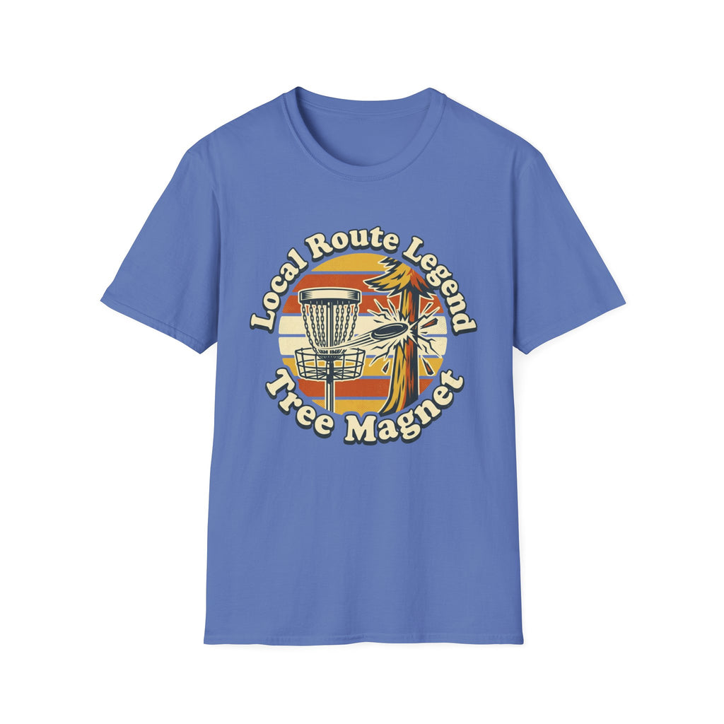 Local Route Tree Magnet Vintage Disc Golf T-Shirt