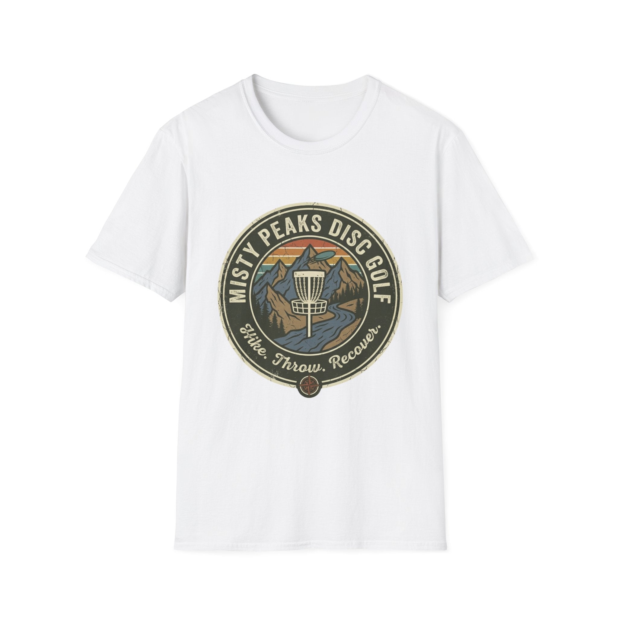 Misty Peaks Disc Golf Vintage Disc Golf T-Shirt