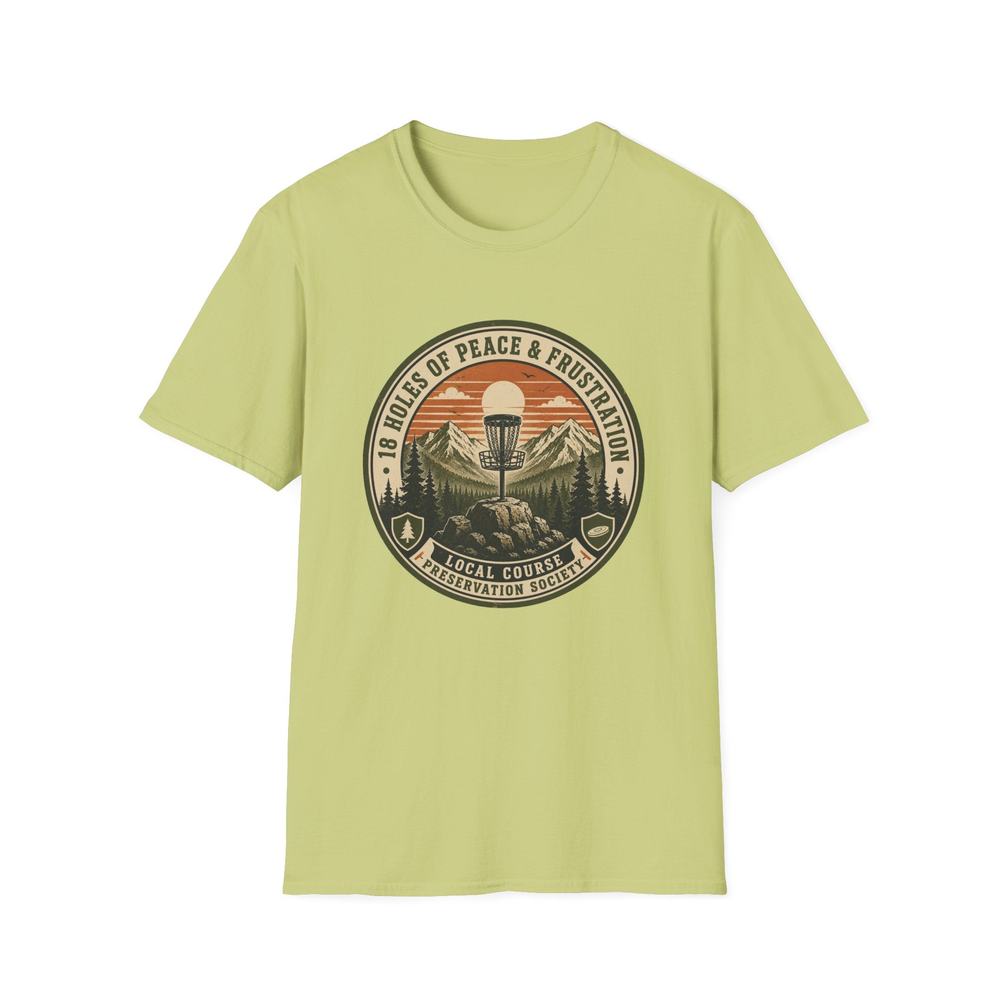 18 Holes of Peace & Frustration Vintage Disc Golf T-Shirt