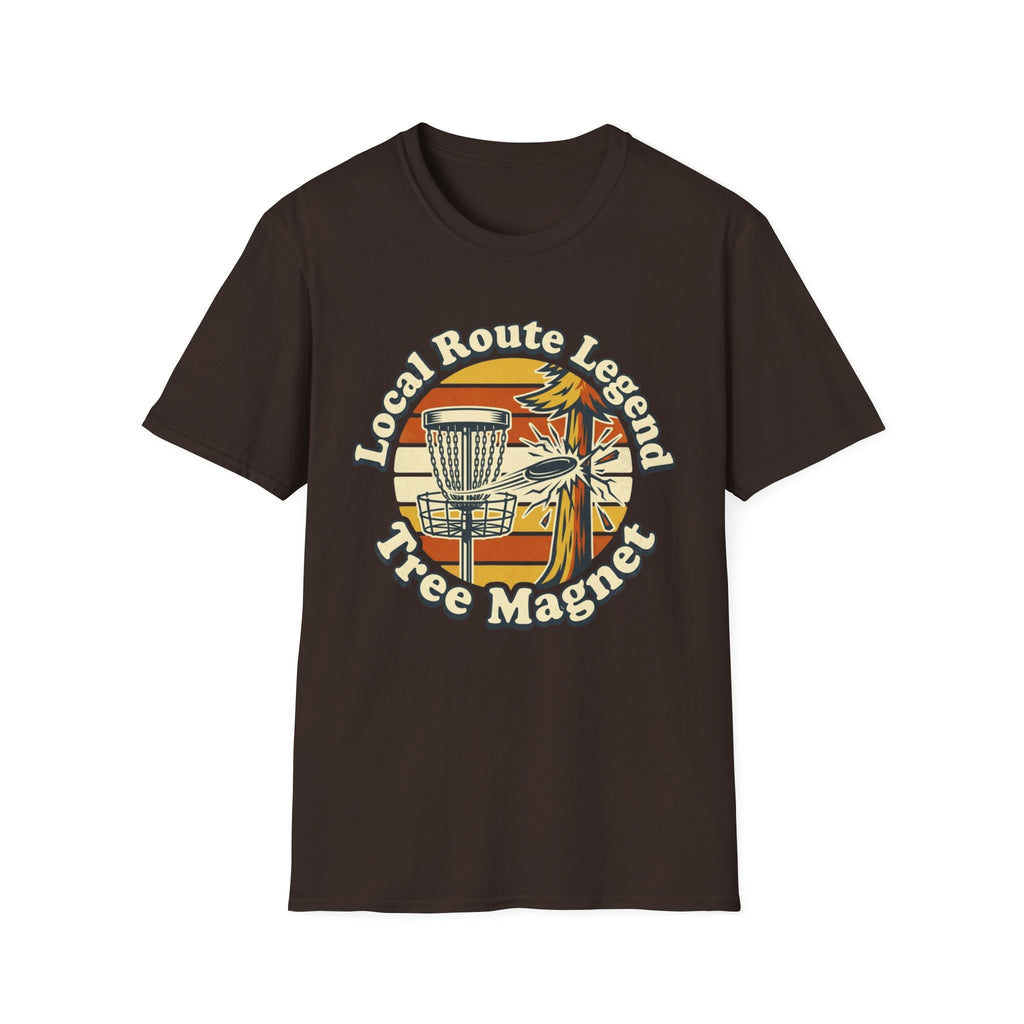 Local Route Tree Magnet Vintage Disc Golf T-Shirt