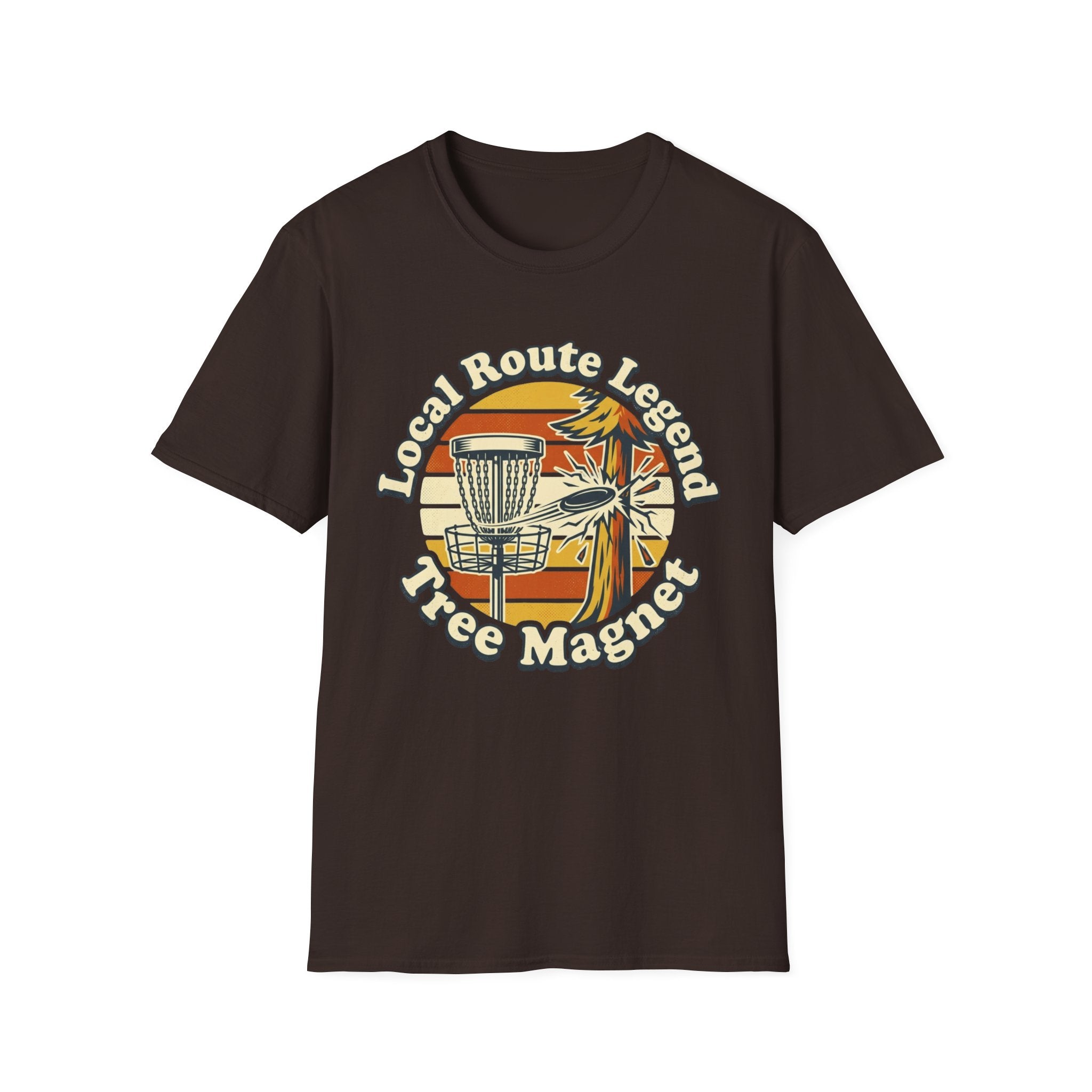 Local Route Tree Magnet Vintage Disc Golf T-Shirt