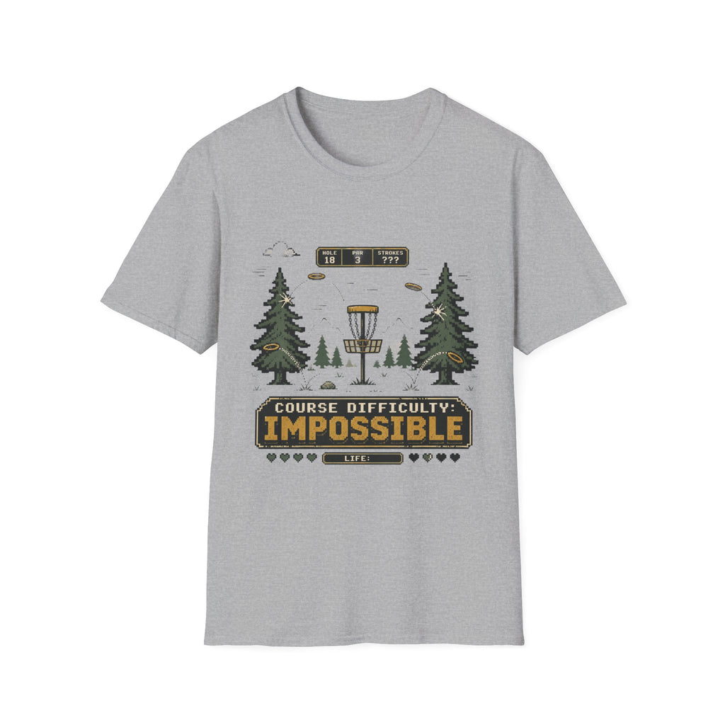 Course Difficulty Impossible Vintage Disc Golf T-Shirt