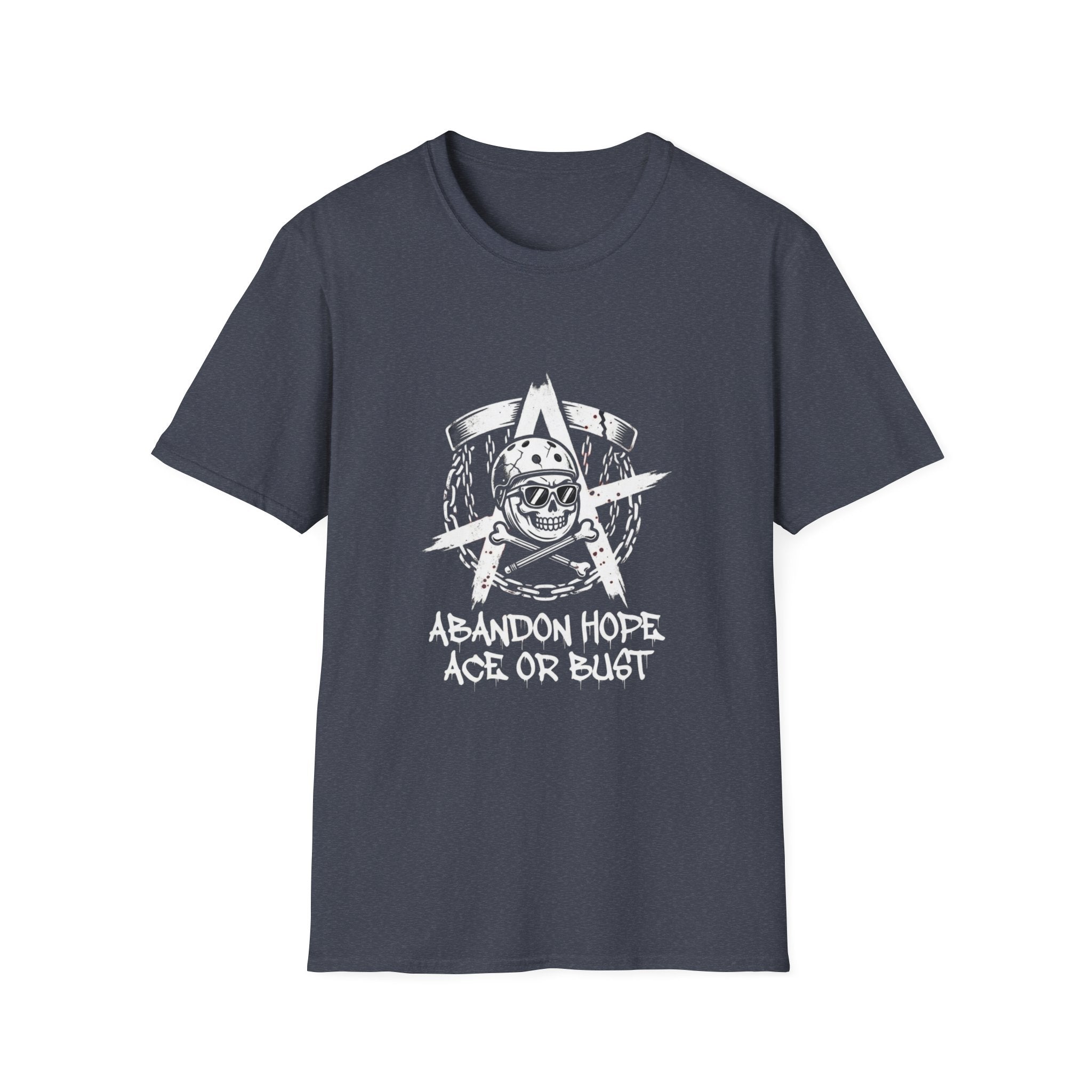 Abandon Hope - Ace or Bust Vintage Disc Golf T-Shirt