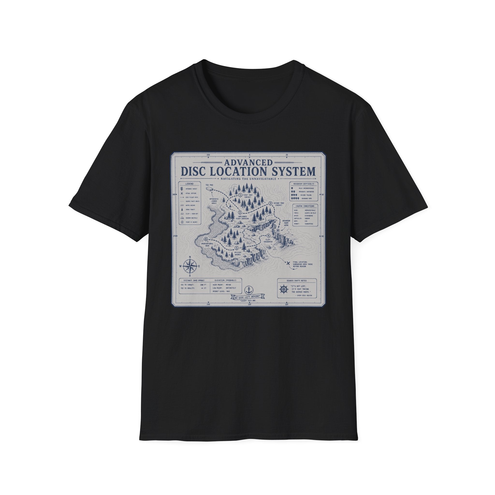 Disc Location System Vintage Disc Golf T-Shirt