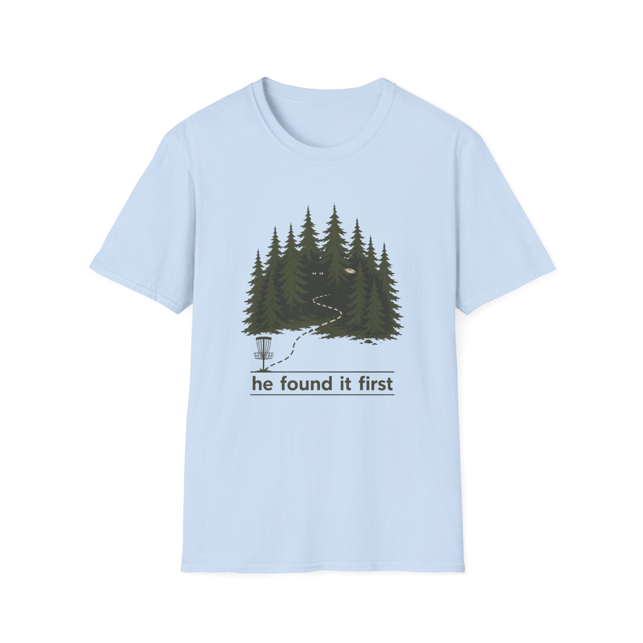 He Found It First Vintage Disc Golf T-Shirt