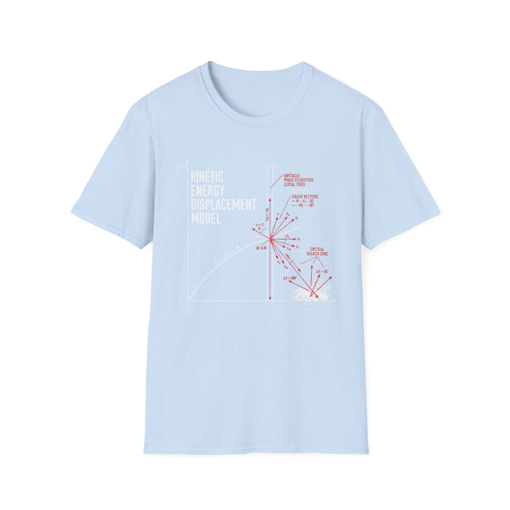 Kinetic Energy Displacement Model Vintage Disc Golf T-Shirt