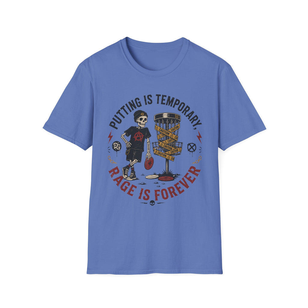 Putting is Temporary Vintage Disc Golf T-Shirt