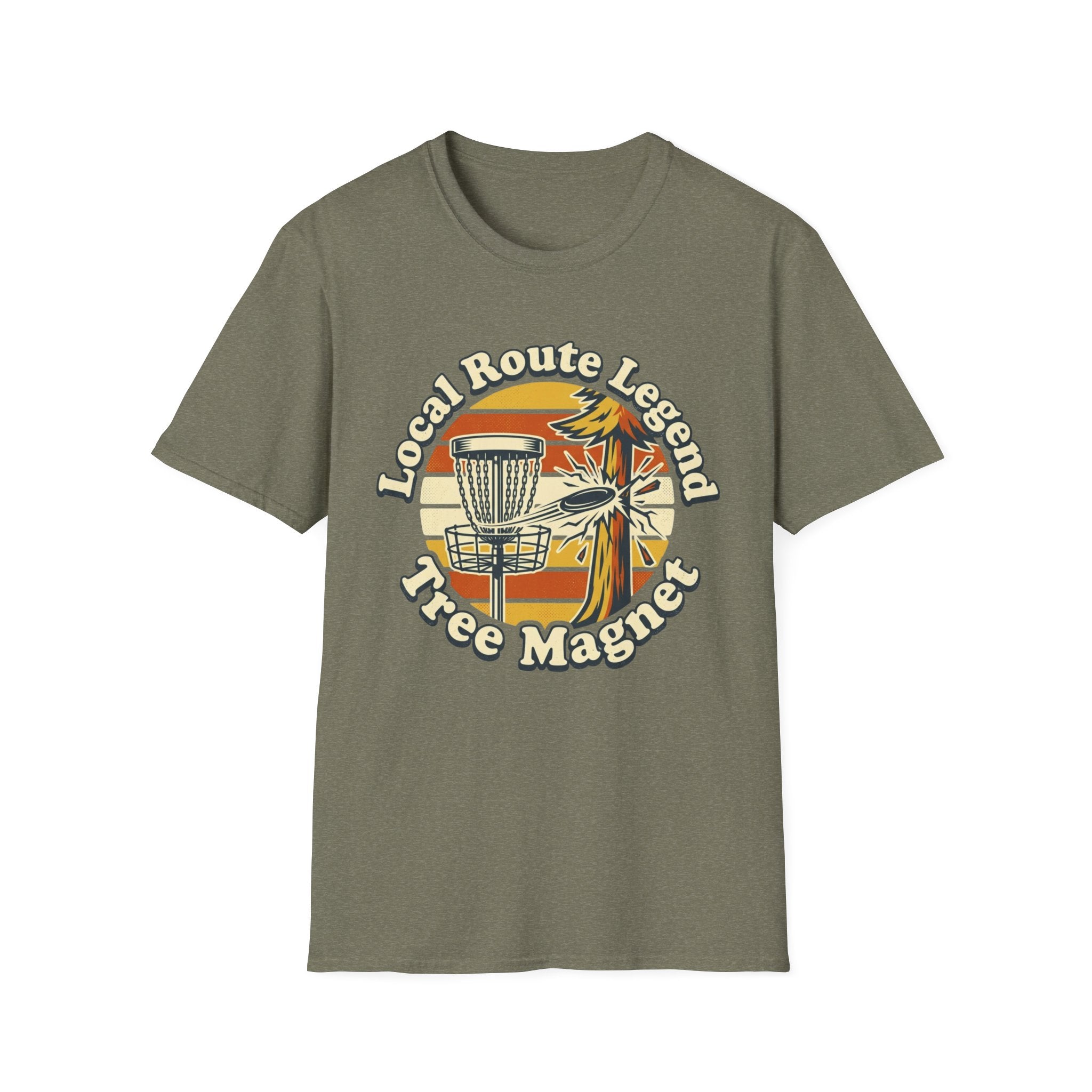 Local Route Tree Magnet Vintage Disc Golf T-Shirt