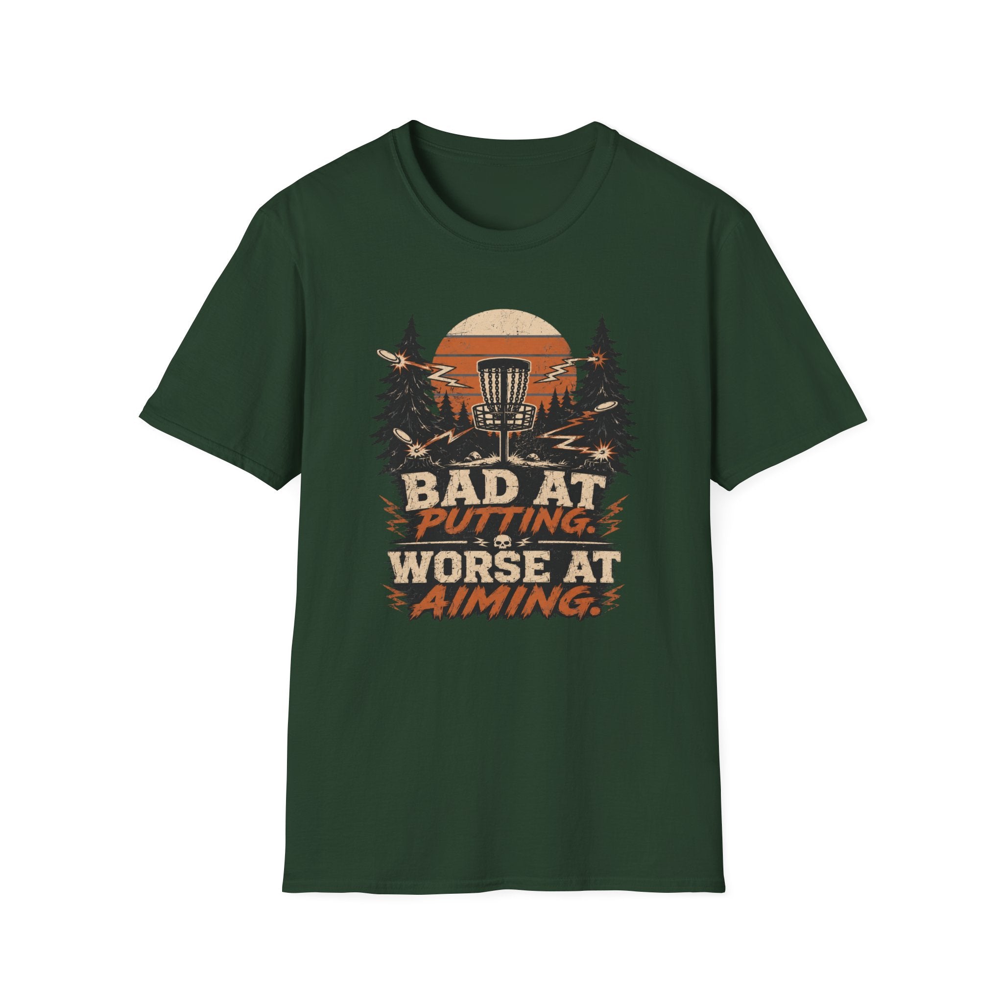 Bad at Putting - Worse at Aiming Vintage Disc Golf T-Shirt