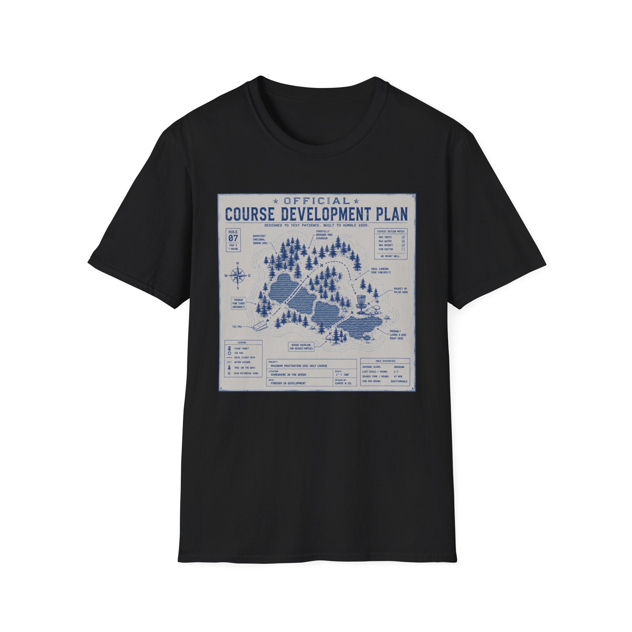 Course Development Plan Vintage Disc Golf T-Shirt