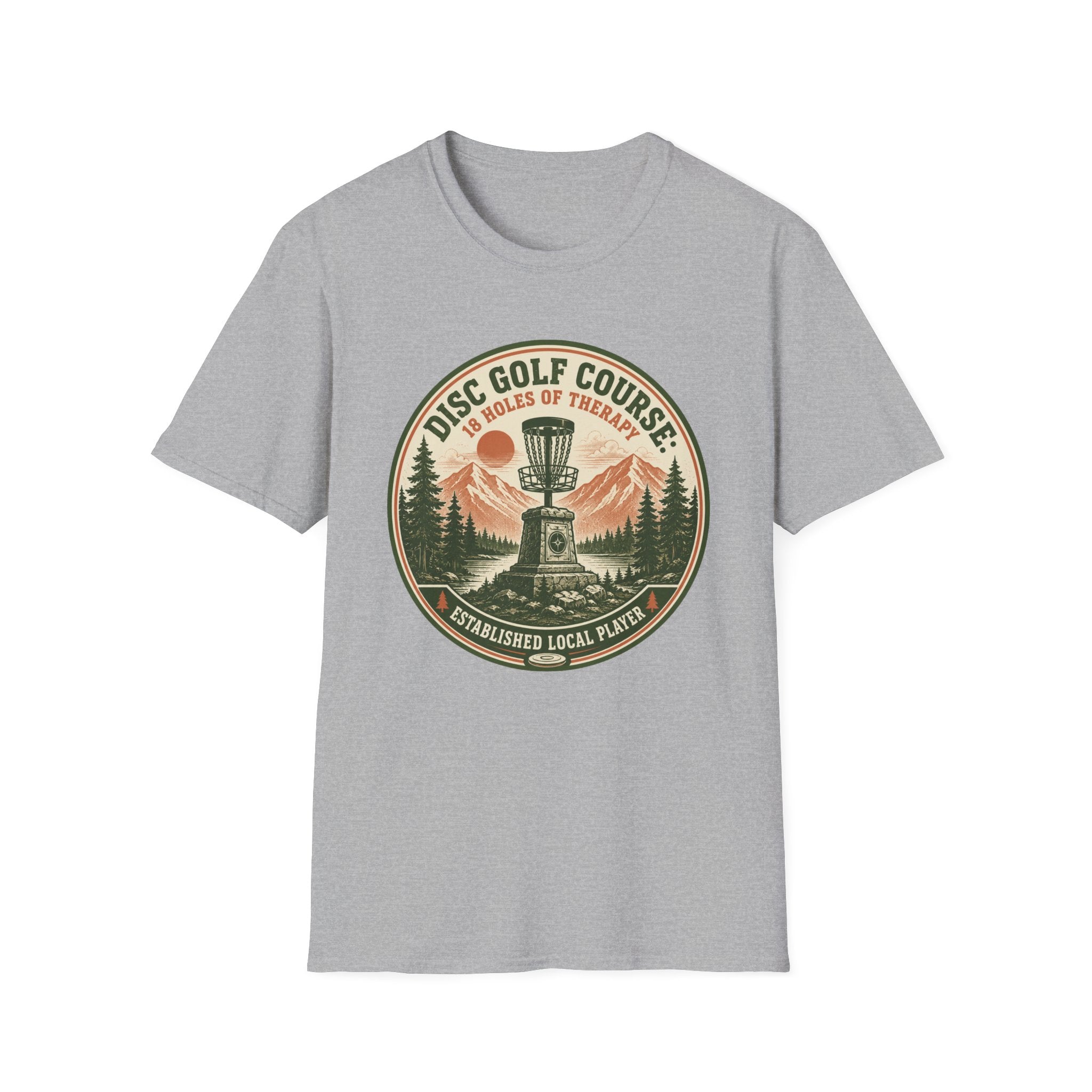 18 Holes of Therapy Vintage Disc Golf T-Shirt