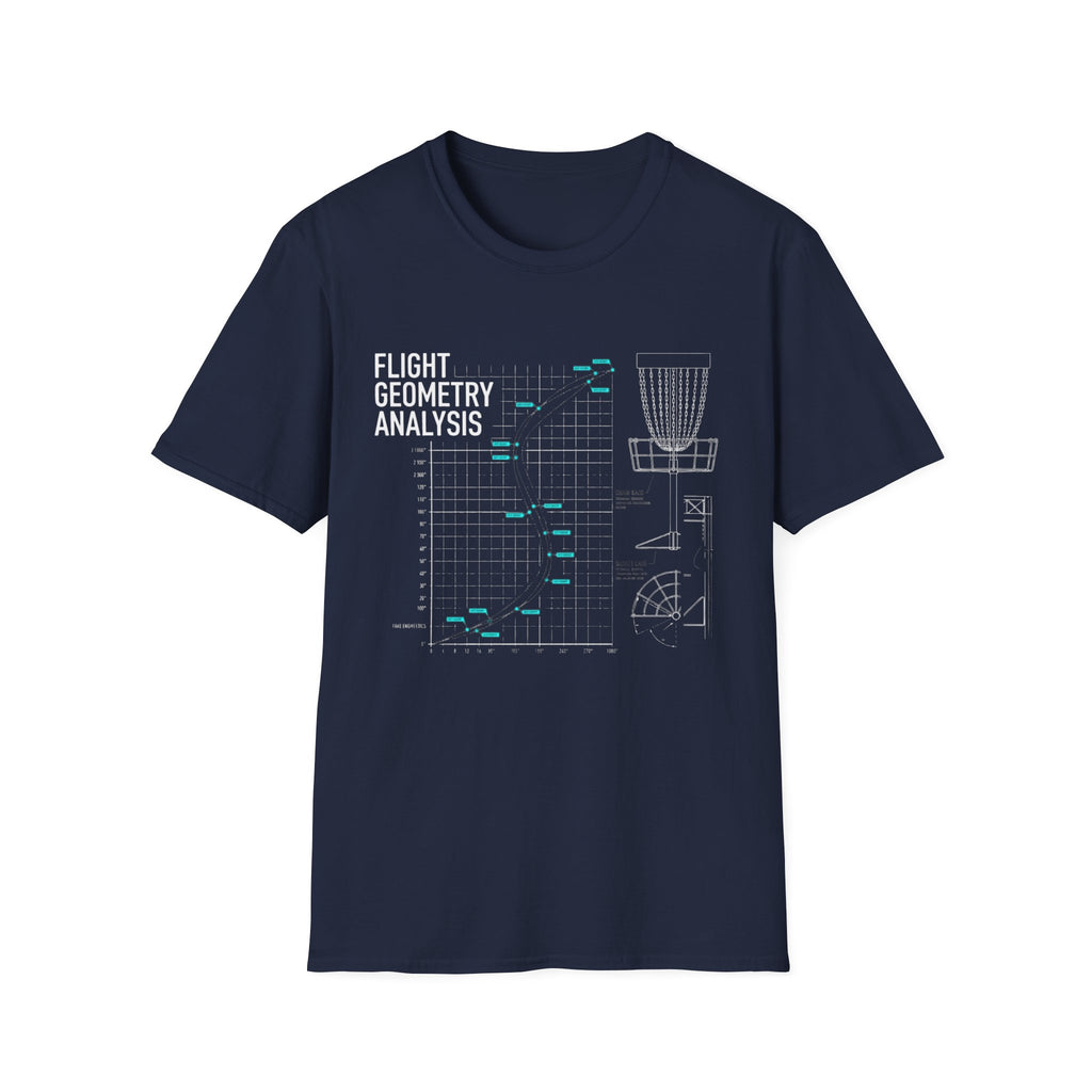 Flight Geometry Analysis Vintage Disc Golf T-Shirt