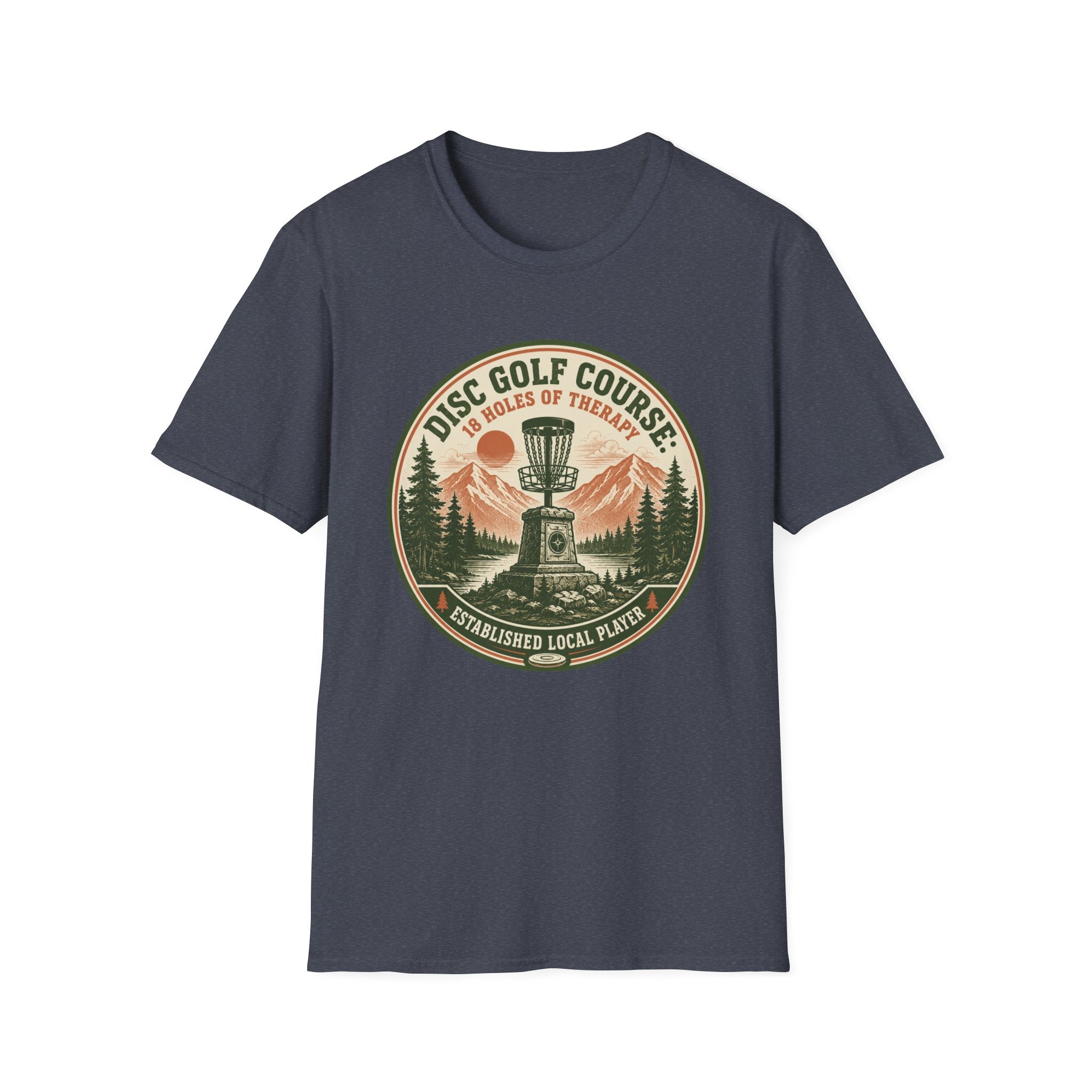 18 Holes of Therapy Vintage Disc Golf T-Shirt