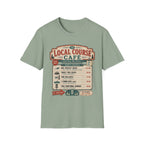 Course Cafe Menu Vintage Disc Golf T-Shirt