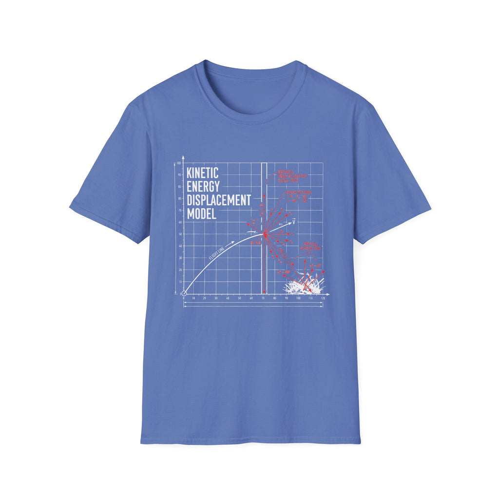 Kinetic Energy Displacement Model Vintage Disc Golf T-Shirt