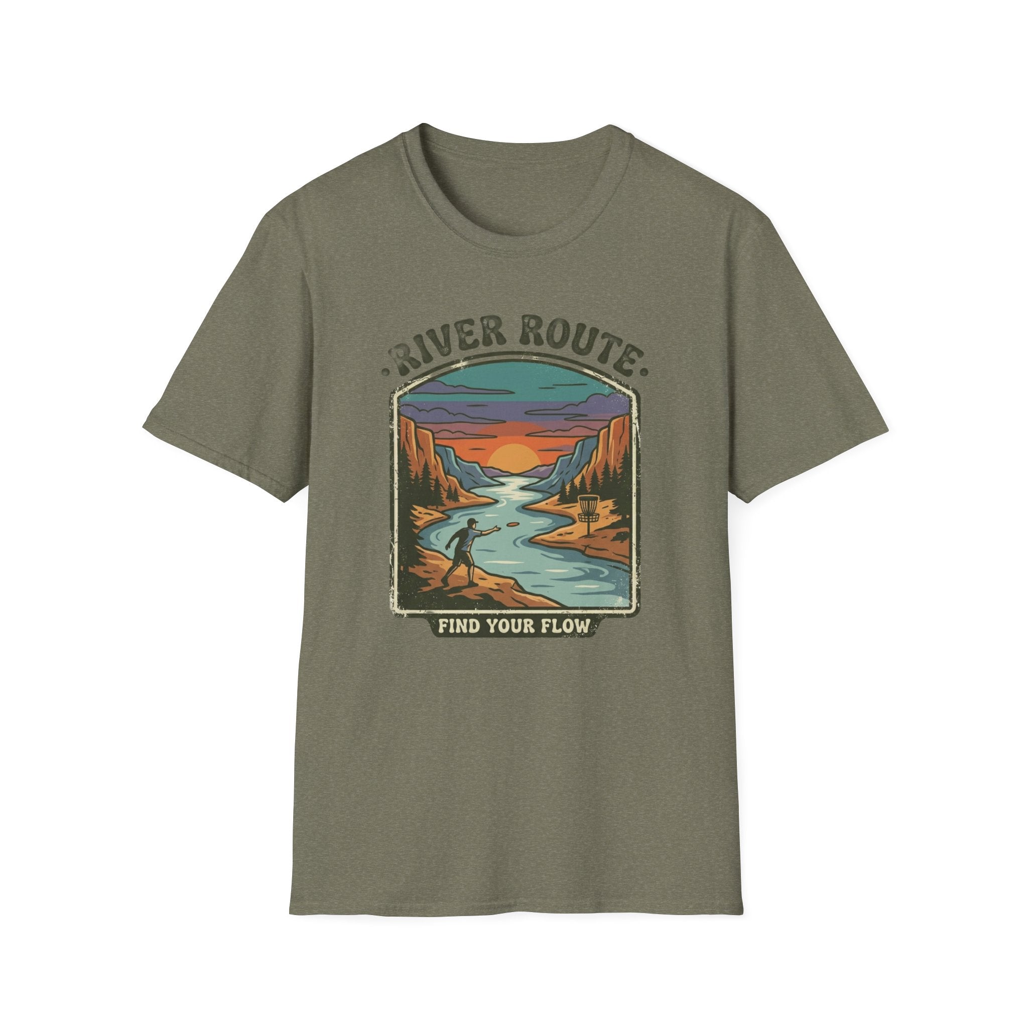 River Route Vintage Disc Golf T-Shirt