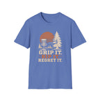 Grip It Rip It Regret It Vintage Disc Golf T-Shirt